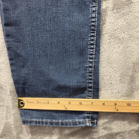 Silver Jeans Authentic Jeans Womens 10 Blue Curvy Mid Slim Straight Denim L27 - Picture 11 of 11